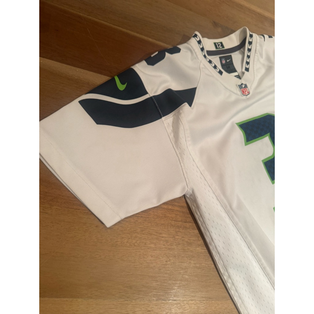 Nike Seattle Seahawks Russell Wilson Jersey Kid's M White Blue - Picture 4 of 10